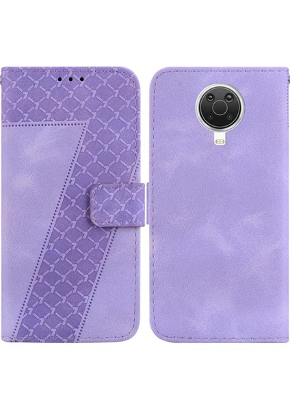 Nokia G20/G10 Cüzdan Kart Yuvası Fonksiyonu Için Telefon Kılıfı Kabartmalı Desen Pu (Yurt Dışından)