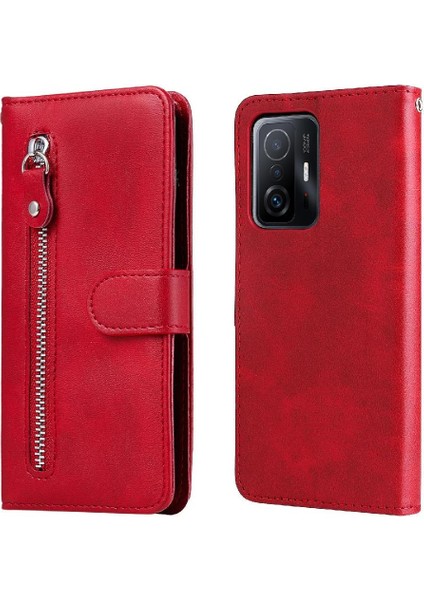 Xiaomi 11T/11T Pro 5g Deri Kart Yuvası Tutucular Fermuar Kapak (Yurt Dışından)