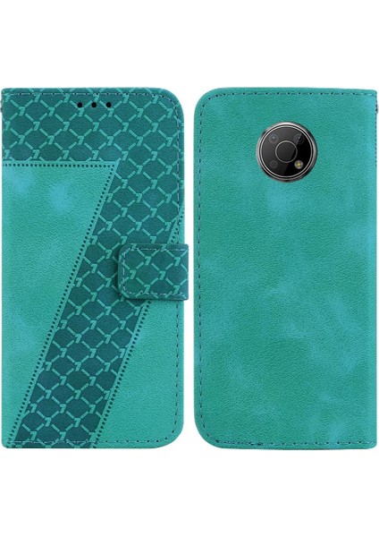 Nokia G300 Cüzdan Kart Yuvası Fonksiyonu Için Telefon Kılıfı Kabartmalı Desen Flip (Yurt Dışından)