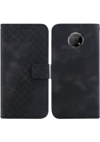Nokia G300 Cüzdan Kart Yuvası Fonksiyonu Için Telefon Kılıfı Kabartmalı Desen Flip (Yurt Dışından)