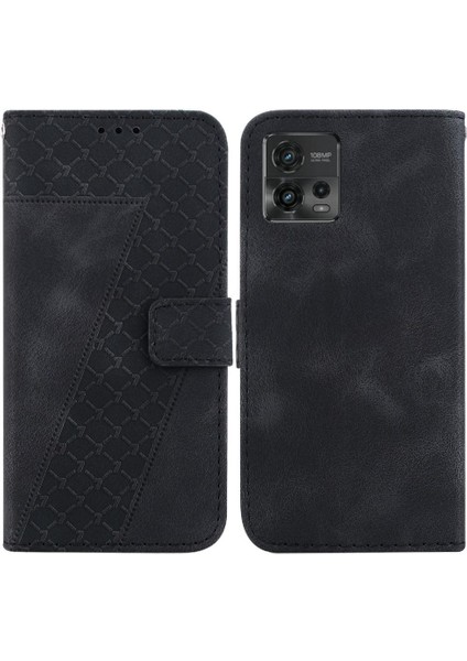 Motorola Moto G72 Için Telefon Kılıfı Cüzdan Flip Folio Kapak Kart Yuvası Desen (Yurt Dışından)
