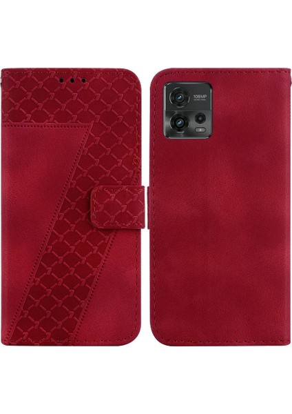 Motorola Moto G72 Için Telefon Kılıfı Cüzdan Flip Folio Kapak Kart Yuvası Desen (Yurt Dışından)