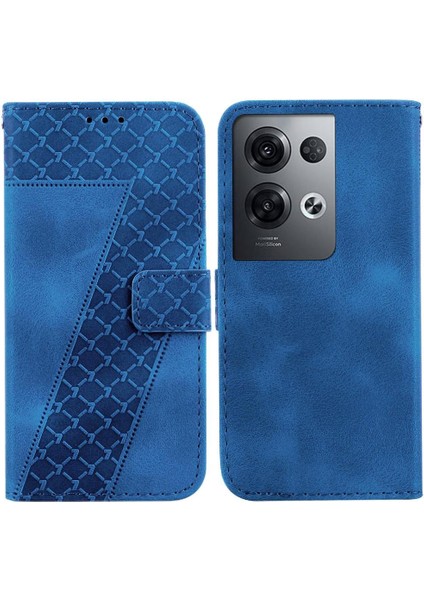 Telefon Kılıfı Için Oppo Oppo 8 Pro 5g Kart Yuvası Fonksiyonu Flip Folio Kapak Pu (Yurt Dışından)