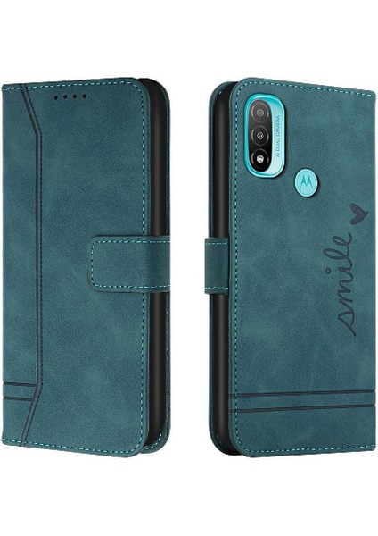 Motorola Moto E20 Flip Folio Cüzdan Kart Yuvaları Kapak Için Telefon Kılıfı El (Yurt Dışından)