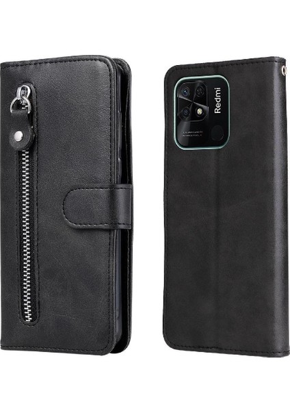 Xiaomi Redmi 10C Fermuar Kart Yuvası Sahipleri Için Kılıf Deri Koruyucu (Yurt Dışından)