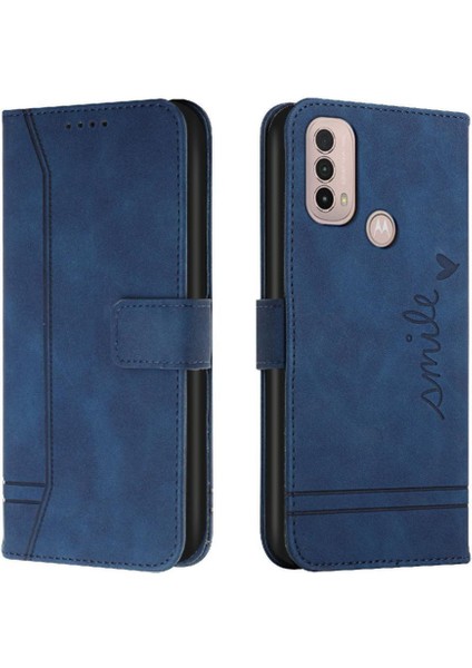 Motorola Moto E40 Kart Yuvaları Kapak Için Telefon Kılıfı El Kayışı Flip Folio Pu (Yurt Dışından)