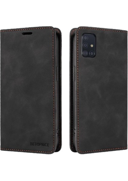 Samsung Galaxy A51 4g Manyetik Koruyucu Pu Deri Folio Cüzdan (Yurt Dışından)