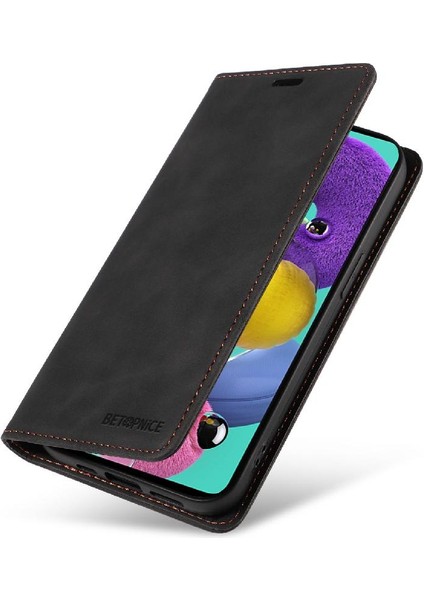 Samsung Galaxy A51 4g Manyetik Koruyucu Pu Deri Folio Cüzdan (Yurt Dışından)