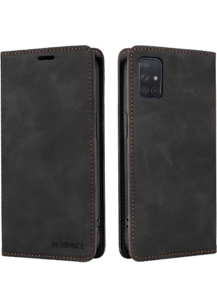Samsung Galaxy A71 4g Pu Deri Koruyucu Folio Cüzdan Manyetik (Yurt Dışından)
