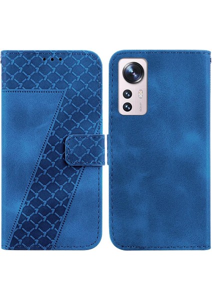 Telefon Kılıfı Için Xiaomi 12 Lite Kabartmalı Desen Pu Deri Cüzdan Çevir Kart (Yurt Dışından)