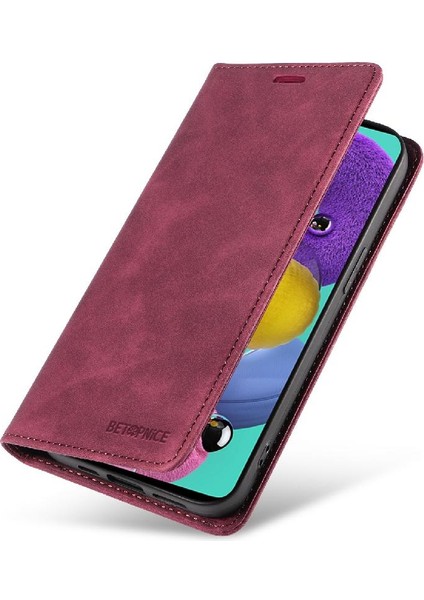 Samsung Galaxy A51 4g Manyetik Koruyucu Pu Deri Folio Cüzdan (Yurt Dışından)