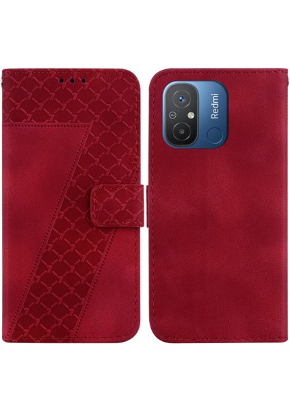 Telefon Kılıfı Için Xiaomi Redmi 12C Pu Deri Cüzdan Çevir Folio Kapak Desen (Yurt Dışından)