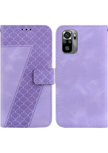 Telefon Kılıfı Için Xiaomi Redmi Not 10 4G/10S Kart Yuvası Fonksiyonu Flip Folio (Yurt Dışından)