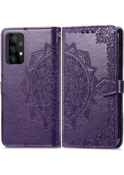 Samsung Case 5g Flip Kapak Için Kılıf Darbeye Deri Kılıf Basit Desen (Yurt Dışından)
