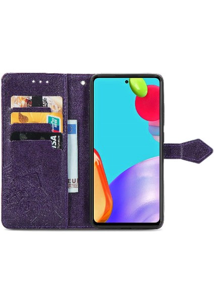 Samsung Case 5g Flip Kapak Için Kılıf Darbeye Deri Kılıf Basit Desen (Yurt Dışından)