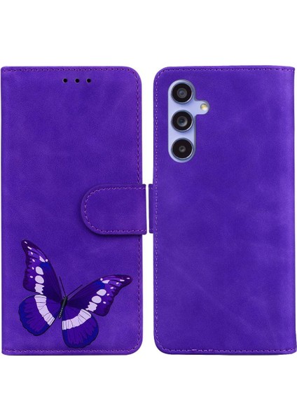 Samsung Galaxy S23 Fe 5g Cüzdan Kelebek Renk Baskılı Flip Kart (Yurt Dışından)