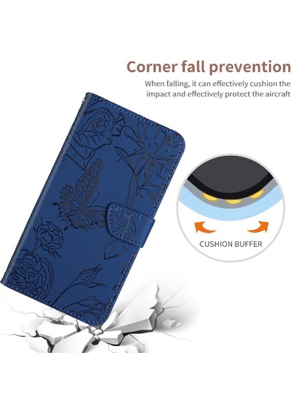 Xiaomi Poco F4 5g Pu Deri Bilek Kayışı Çiçekler ile Kapak Çevirin (Yurt Dışından)