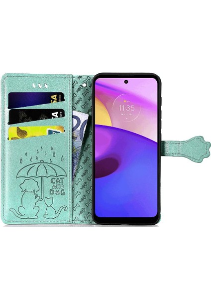 Moto E40 Darbeye Kapak Kapak Karikatür Hayvanlar Için Kılıf Kısa Kayış Vaka (Yurt Dışından) modelleri