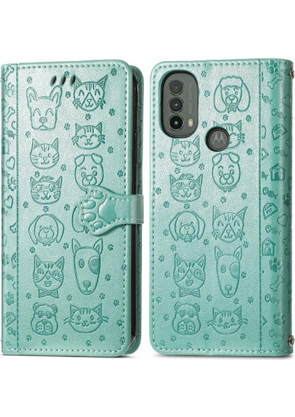Moto E40 Darbeye Kapak Kapak Karikatür Hayvanlar Için Kılıf Kısa Kayış Vaka (Yurt Dışından) fırsatları