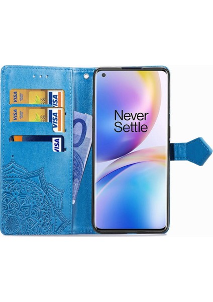 Oneplus 8 Için Kılıf Pro Darbeye Deri Kılıf Zarif Desen Basit (Yurt Dışından)