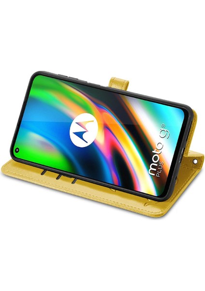 Moto G9 Artı Kısa Kayış Kapak Kapak Karikatür Hayvanlar Deri Kılıf (Yurt Dışından) modelleri