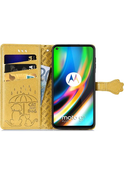 Moto G9 Artı Kısa Kayış Kapak Kapak Karikatür Hayvanlar Deri Kılıf (Yurt Dışından) fırsatları