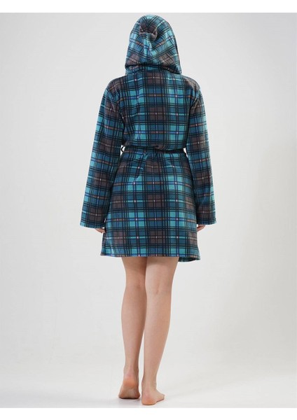 VİENETTA 201047-0838 BAYAN KISA KAPÜŞONLU SILVER PINE POLAR SABAHLIK modelleri