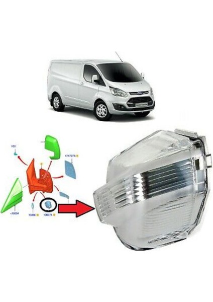 Ford Ayna Sınyalı Transıt V362-CUSTOM Beyaz 13>sag