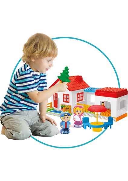 03135 Tek Katlı Ev Blokları 36 Parça -Dede