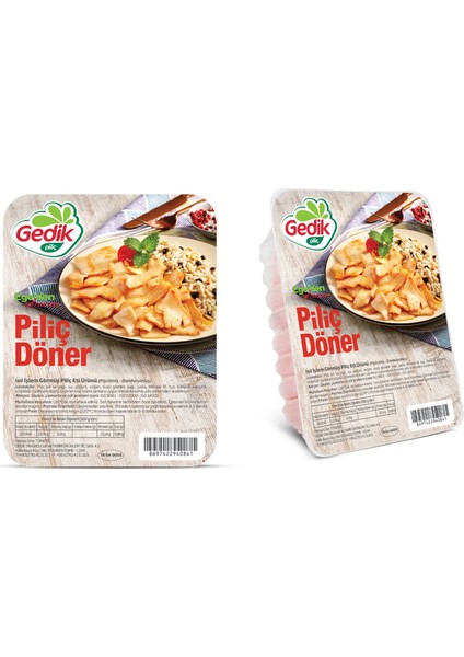 Pişmiş Tabaklı Piliç Yaprak Döner 300 G