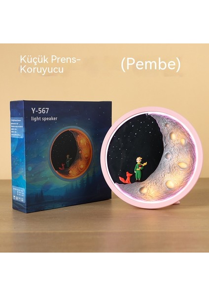 Küçük Prens Bluetooth Konuşturucu Night Light Gift Small Sound Cartoon Yeni Wireless Subwoofer Bluetooth Sesi (Yurt Dışından)