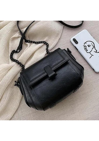 Anlamda Küçük Çanta Kadın 2024 Yeni Gelgit Omuz Crossbody Çanta Moda Yüzlerce Net Kış Bayan Zincir Çanta (Yurt Dışından)