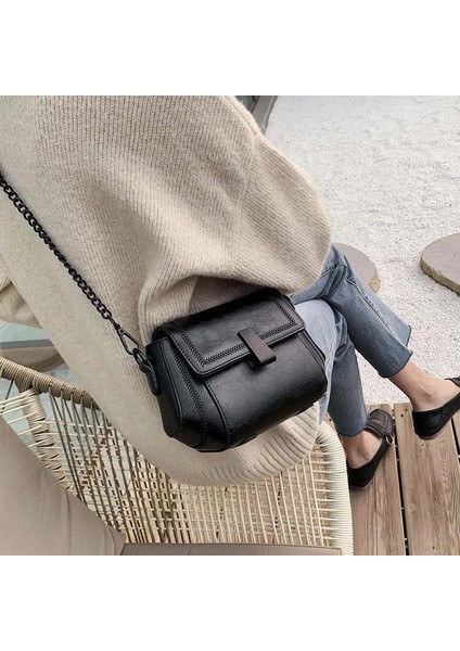 Anlamda Küçük Çanta Kadın 2024 Yeni Gelgit Omuz Crossbody Çanta Moda Yüzlerce Net Kış Bayan Zincir Çanta (Yurt Dışından) indirimleri