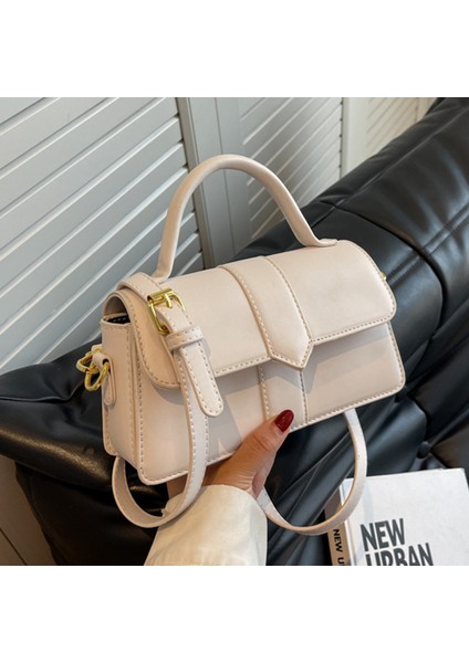 Niş Tasarım Kıdemli Doku 2024 Yeni Moda Bayanlar Yüz Sınıf Commuting Crossbody Çanta Çanta Küçük Kare Çanta (Yurt Dışından)