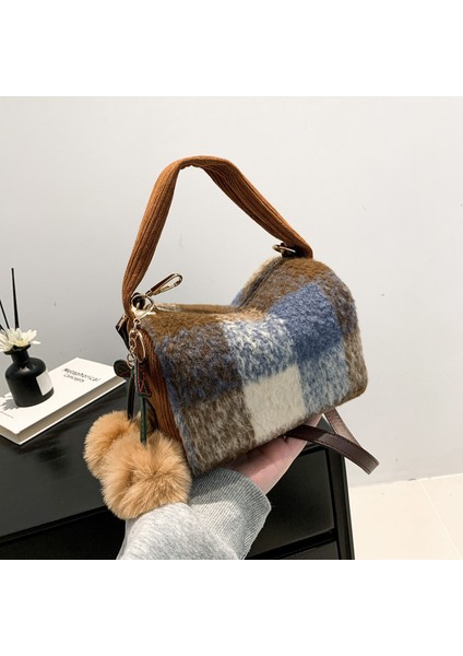 Niş Tüvit Küçük Çanta Kadın 2024 Sonbahar ve Kış Yeni Banliyö Omuz Crossbody Çanta Yastık Çanta El Taşıma Küçük Çanta Kadın (Yurt Dışından) fırsatları