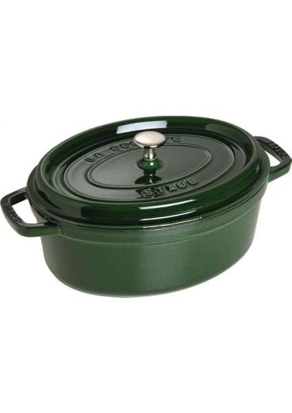 La Cocotte Oval Döküm Tencere Fesleğen Yeşili 29Cm