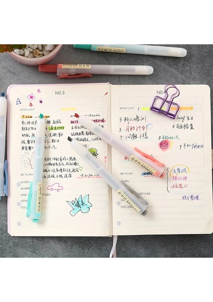 6 Adet Pastel Set Stili Et Geri Çekilebilir Fosforlu Kalemler Doldurulabilir Pastel Fosforlu Kalem Kalem Günlük Kayıt Için Floresan Işaretleyiciler Okul Ofis Malzemeleri (Yurt Dışından) indirimleri