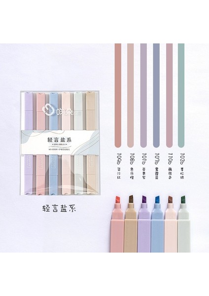 Tuz Seti A Stili Macaron Çift Uçlu Fosforlu Kalemler Sanat Marker Kawaii Şeker Renk Manga Renkli Kalem Yumuşak Uçlu Kırtasiye Öğrenci Malzemeleri (Yurt Dışından)