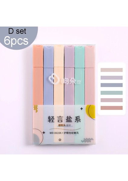 D Stili Yatniee Ack Fosforlu Kalem Kawaii Marker Kalem Dıyjournal Fotoğraf Albümü Floresan Kalem Işaretleyiciler Öğrenci Kırtasiye (Yurt Dışından)