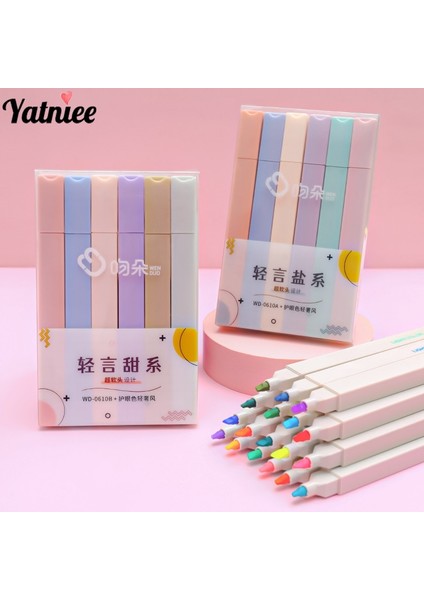 D Stili Yatniee Ack Fosforlu Kalem Kawaii Marker Kalem Dıyjournal Fotoğraf Albümü Floresan Kalem Işaretleyiciler Öğrenci Kırtasiye (Yurt Dışından) fiyatları