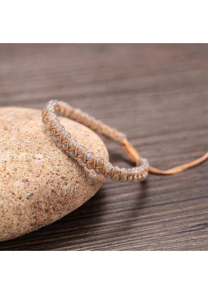 Erkekler 7.4in Tarzı Amzonit El Yapımı Boncuklu Taşlar Wrap Bilezikler Bilezikler Çift Katlı Bohem Çift Yoga Takıları (Yurt Dışından) indirimleri