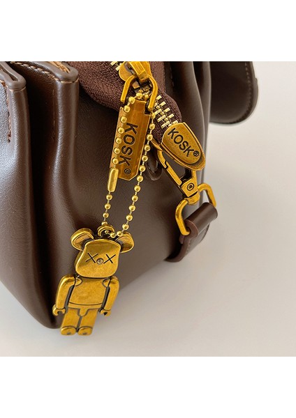 Çanta Kadın 2024 Yeni Pu Retro Basit Omuz Çantası Kıdemli Anlamda Crossbody Çanta Çanta Moda Yüz Küçük Kare Çanta (Yurt Dışından) modelleri
