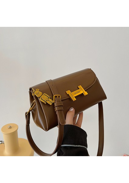 Çanta Kadın 2024 Yeni Pu Retro Basit Omuz Çantası Kıdemli Anlamda Crossbody Çanta Çanta Moda Yüz Küçük Kare Çanta (Yurt Dışından) fırsatları