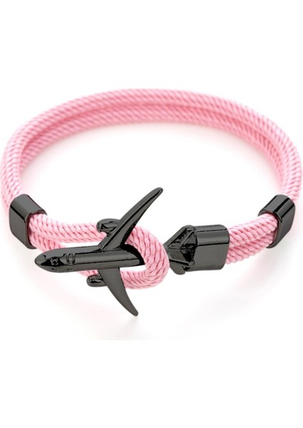 Yeşil Siyah Moda Uçak Bilezik Erkekler Kadınlar Için 4mm Milan Halat Braclet Kırmızı Siyah Açık Kurtarma Survival Braslet Lover Pulseras Için Hediye (Yurt Dışından)