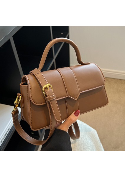 Niş Tasarım Kıdemli Doku 2024 Yeni Moda Bayanlar Yüz Sınıf Commuting Crossbody Çanta Çanta Küçük Kare Çanta (Yurt Dışından) indirimleri