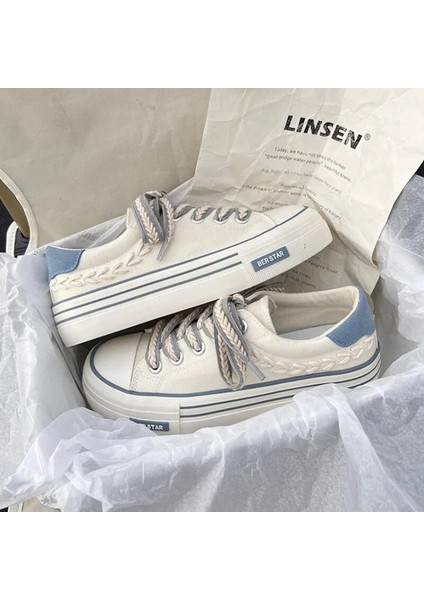 Kadınlar Platform Canvas Shoes Yükseliyor Genç Kızlar Dışarıdaki Eğitimciler Kadınlar Küçük Sol Ayakkabıları (Yurt Dışından) modelleri