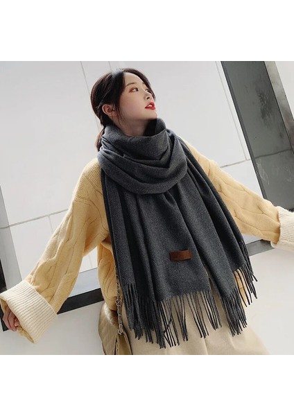 Yeni 20 Renk Kadın Kış Şarf Modası Kadın Şarf Şafleri Kış Duygusu Güçlü Renk Kış Hijab Gift (Yurt Dışından)