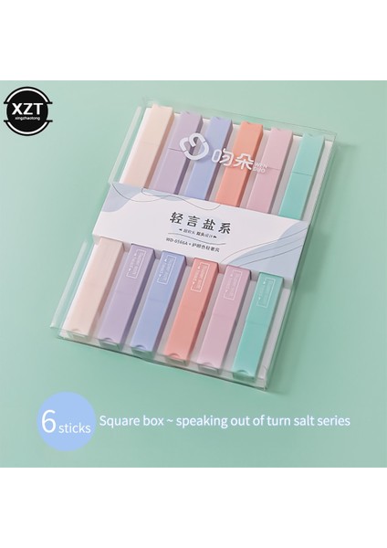 Bir Stil Et Çift Uçlu Fosforlu Kalemler Kawaii Şeker Renk Manga Işaretleyiciler Mildliner Pastel Fosforlu Kalem Seti Öğrenci Çocuk Kırtasiye (Yurt Dışından)