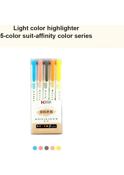 5 Adet Set B Tarzı Çift Kafa Floresan Fosforlu Kalem Işaretleyiciler Pastel Çizim Kalem Öğrenci Okul Ofis Malzemeleri Için Sevimli Kırtasiye (Yurt Dışından)