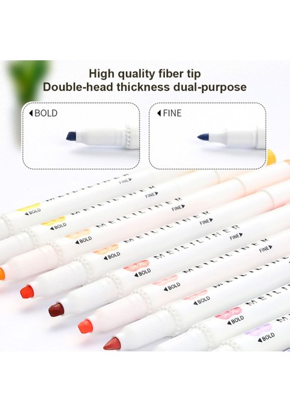 A-5pcs Tarzı Renkler Çift Kafa Fosforlu Kalem Mildliner Renkler Floresan Çizim Dergisi Sanat Işaretleyiciler Kalem Öğrenci Kırtasiye (Yurt Dışından) modelleri